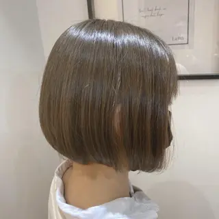 ショート ブリーチなしWカラー ✨縮毛矯正✨ワタベのヘアスタイル