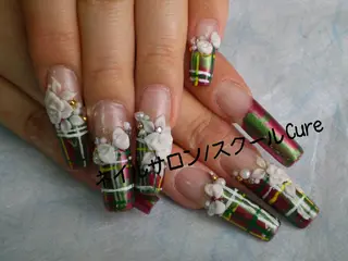 ロング ネイル ネイルサロン Cureのネイルデザイン