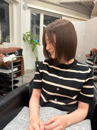 ショート バレイヤージュモデル 募集👒ヨンスクのヘアスタイル