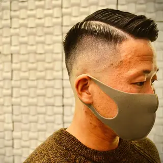 ショート メンズ 高野浩平/フェード ツイストスパイラルのヘアスタイル