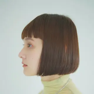 ミディアム カラー ヘアアレンジ 韓国×艶髪 さきのヘアスタイル