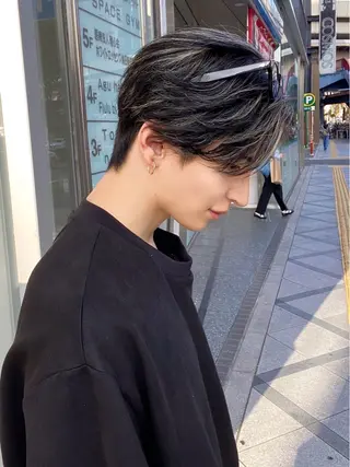ミディアム カラー メンズ ミルボンAujua認定サロン Ria OSAKA 梅田所属・メンズ特化/ マンツーマン/Ryuのヘアスタイル