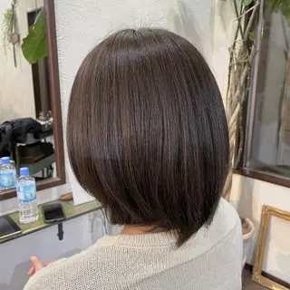 ミディアム カラー 箱守 さやかのヘアスタイル