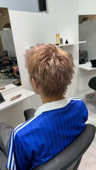 ショート メンズ メンズパーマ/ショ ートカット/福井悟朗のヘアスタイル