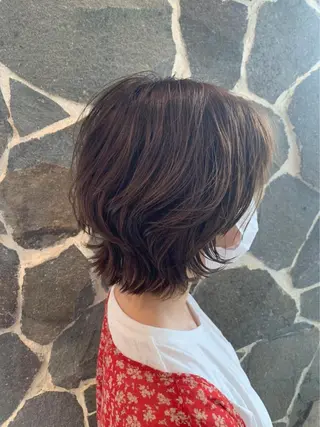 ミディアム カラー ヘアアレンジ EARTH 浦添店のヘアスタイル