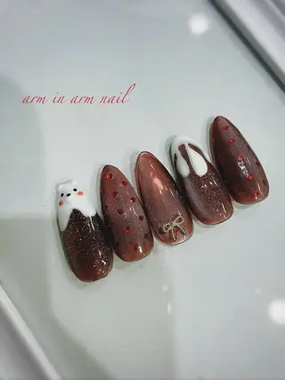 ネイル arm in arm ︎✿Yamamotoのマツエク・マツパデザイン