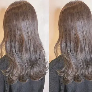 ロング カラー 表参道/ハイライト バレイヤージュのヘアスタイル