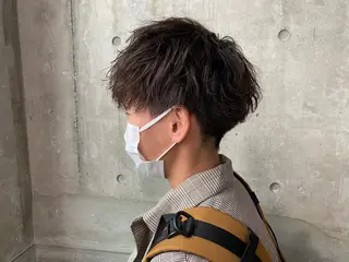 カラー パーマ メンズ 大人っぽ♡上品な暖色 ♡ブリーチなし♡のヘアスタイル