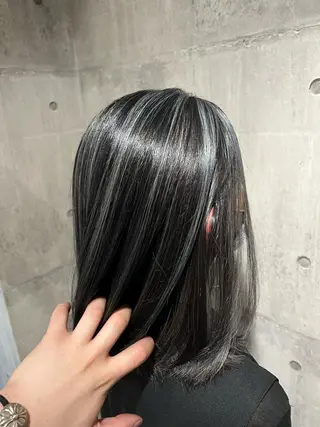 ロング カラー mimiiy梅田 中崎町ハイトーンのヘアスタイル