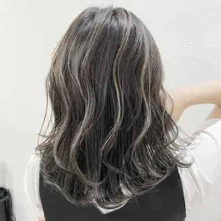 ミディアム カラー パーマ ヘアアレンジ 北間 寛哉のヘアスタイル