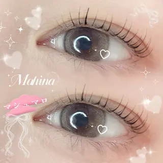 マツエク・マツパ ビューティサロン mahina⋆☽·̩のマツエク・マツパデザイン