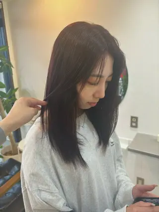 セミロング 透明感カラーが得意✨ arakawayuaのヘアスタイル