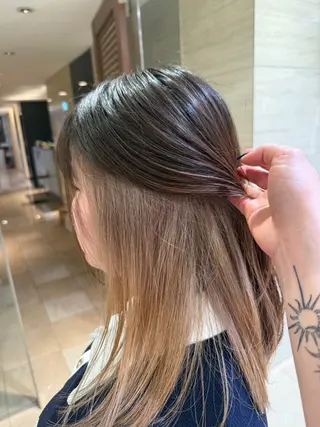 ミディアム カラー SANA/ツヤカラー /カット大船のヘアスタイル