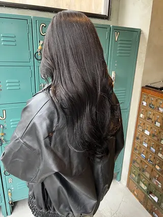 セミロング カラー ヘアアレンジ 🫧艶髪矯正 髪質改善🫧 大介のヘアスタイル