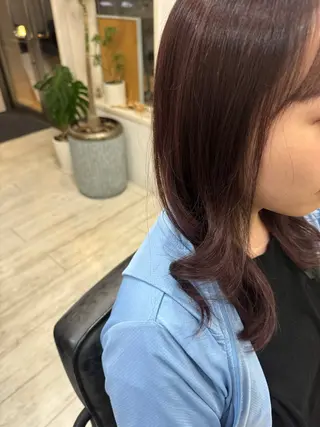 セミロング カラー Az ながいりかのヘアスタイル