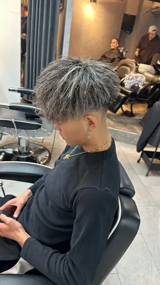 カラー パーマ メンズ 💥律喜💥/パーマ /メンズ/フェードのヘアスタイル