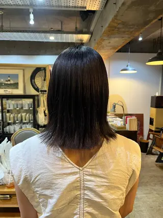カラー パーマ 松原 樹里のヘアスタイル