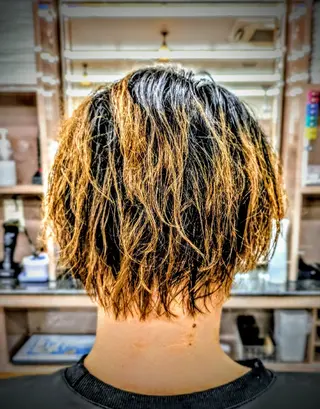 ミディアム 理容プラージュ燕三条 福井のヘアスタイル