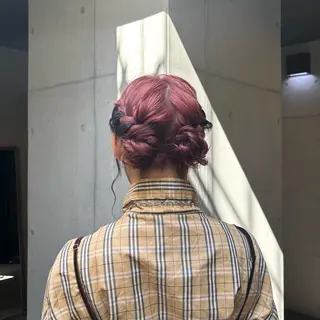 ミディアム ヘアアレンジ 〖❁ちひろ| LEONID❁〗のヘアスタイル