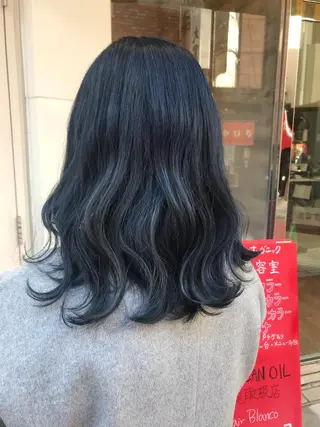 セミロング カラー uru" すずきさゆりのヘアスタイル