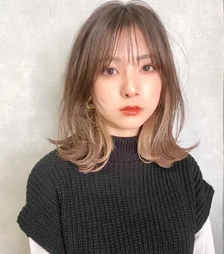 ミディアム カラー 似合わせレイヤー 🇰🇷荒木洋文のヘアスタイル