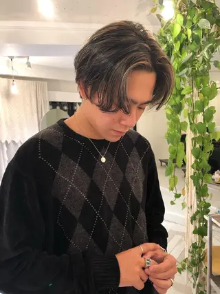 カラー ブリーチカラー🎀 韓国風/寺門美優のヘアスタイル