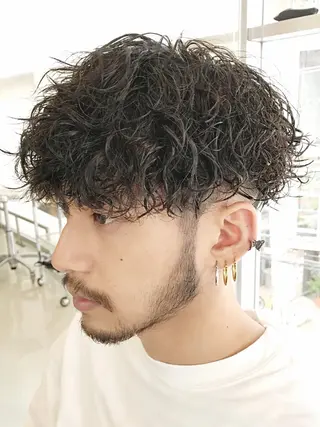 パーマ メンズ 原宿 無料カット fifth イノウエのヘアスタイル
