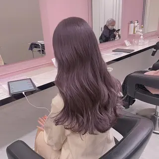 カラー 透明感ラベンダー/ レイヤー/表参道のヘアスタイル