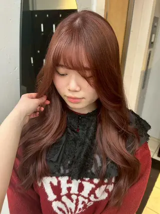 カラー セミロング 透明感、柔らかカラー ♡トレンドカラー♡のヘアスタイル