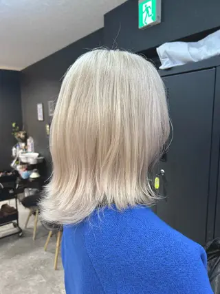 ミディアム カラー 💎透明感カラー💎 bAteAu あまねのヘアスタイル