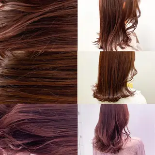 ロング カラー パーマ ヘアアレンジ メンズ ネイル マツエク・マツパ 韓国風ベージュ🤎 赤みなし🌿横浜🤎のヘアスタイル