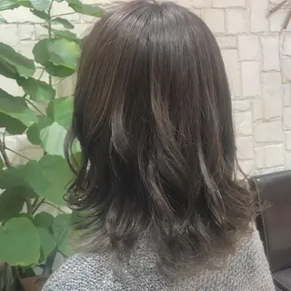 ミディアム カラー Lall  You 大阪所属・🥛洒落髪小顔cut なら龍崎🥛のヘアスタイル