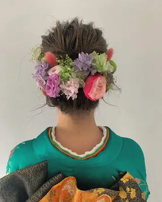 ヘアアレンジ 髪質改善/韓国/ ヘアセット/夏美のヘアスタイル