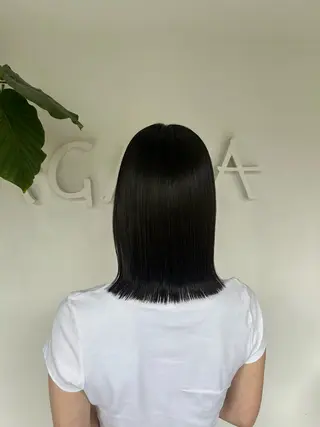 ミディアム ツヤ感オリーブカラー /mei✨️のヘアスタイル