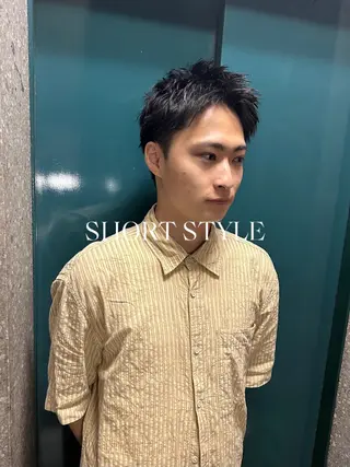ショート パーマ メンズ 💈メンズ短髪特化 ✂︎伊藤大輝💈のヘアスタイル