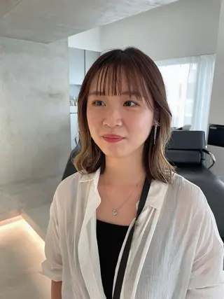 ミディアム カラー 🪞透け感&韓国ヘア 🪞honokaのヘアスタイル