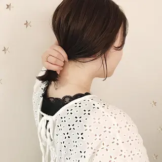 ミディアム 市川 千夏のヘアスタイル