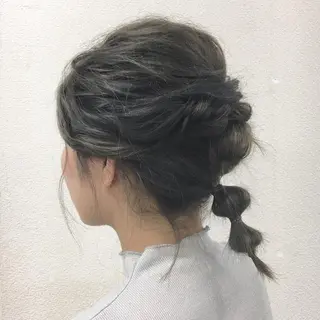 セミロング ヘアアレンジ ボブ/レイヤー/ nanamiのヘアスタイル