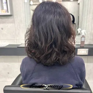 パーマ Endearing 銀座/レイヤーカットのヘアスタイル