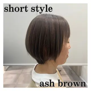 ショート 🌱ボブ／艶髪／ 縮毛矯正🌱茉奈のヘアスタイル