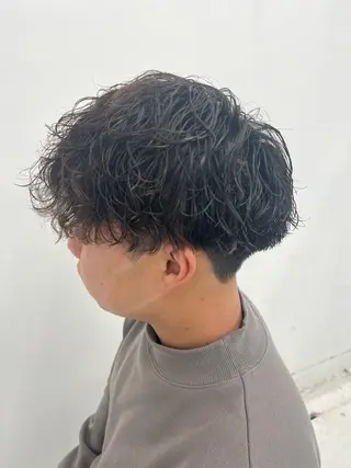 ショート パーマ メンズ 柏メンズカットパーマ NO.1タイチのヘアスタイル