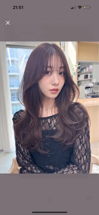 ロング 🎀 うる艶透明感 カラー / 錦糸町のヘアスタイル