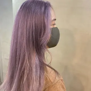 ロング カラー ハイトーン/透け感 カラー🎀真香のヘアスタイル