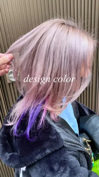 ミディアム カラー ブリーチカラー特化 U-topia小島のヘアスタイル