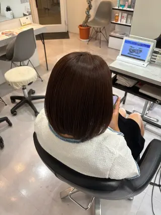ミディアム 🌙髪質改善カラー Momoka🦋のヘアスタイル