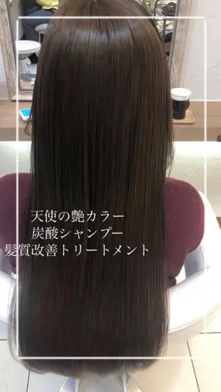 ロング カラー 縮毛矯正/髪質改善/ 艶髪ササキナツミのヘアスタイル