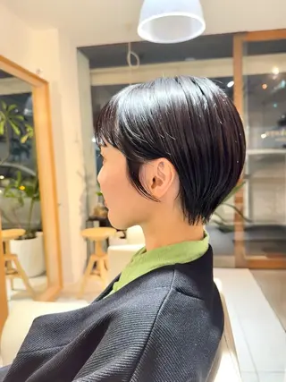 ショート カラー 安永 涼のヘアスタイル