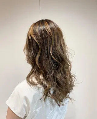 ロング カラー 髪質改善推し 巽のヘアスタイル