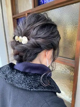 ミディアム 綾/ベージュカラー /パーマ🩰のヘアスタイル