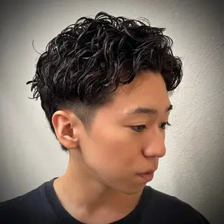 ショート メンズ ツイスパ/メンズ パーマ/歩夢のヘアスタイル